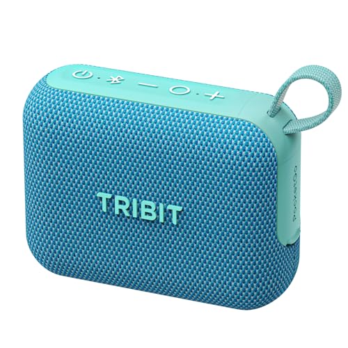 Tribit PocketGo Portable Wireless Bluetooth Speaker with 7W Stereo Sound, IP68 Waterproof Dustproof, 20H Playtime, Custom EQ, BT6.0 & TWS Pairing, Supports TF Card, Ideal for Travel, Outdoor, Gifts