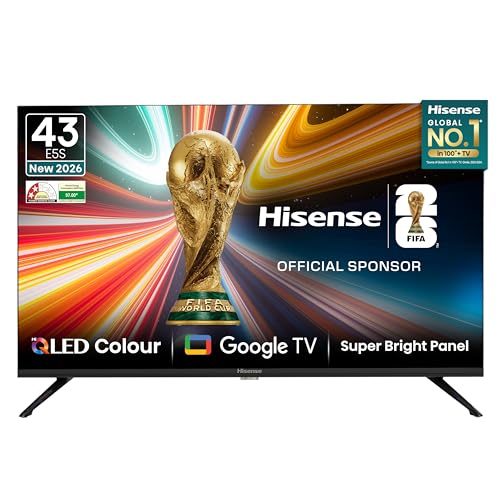 Hisense 108 cm (43 inches) E5S Series Full HD Smart Hi-QLED Google TV 43E5S