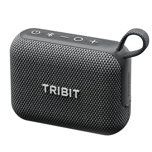 Tribit PocketGo Portable Wireless Bluetooth Speaker with 7W Stereo Sound, IP68 Waterproof Dustproof, 20H Playtime, Custom EQ, BT6.0 & TWS Pairing, Supports TF Card, Ideal for Travel, Outdoor, Gifts