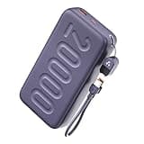 Ambrane 20000mAh Powerbank with in-Build Type C Cable, 22.5W Fast Charging, USB & Type C Output, Power Delivery, Quick Charge for iPhone, Android Mobile & Tablets, Earbuds, (Stylo N20, Purple)